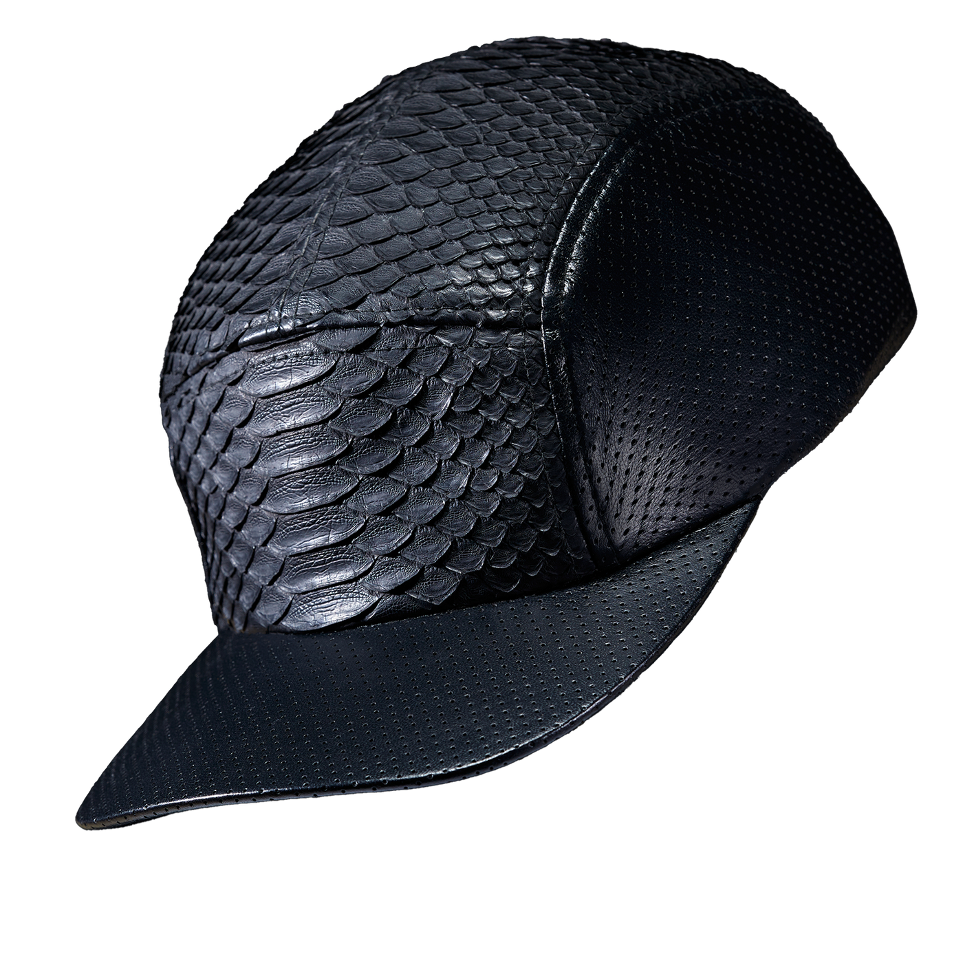 The Exotic Spine Smoke - 5 Panel Python Hat | Mint Tradition